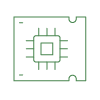 electronics pcb green icon