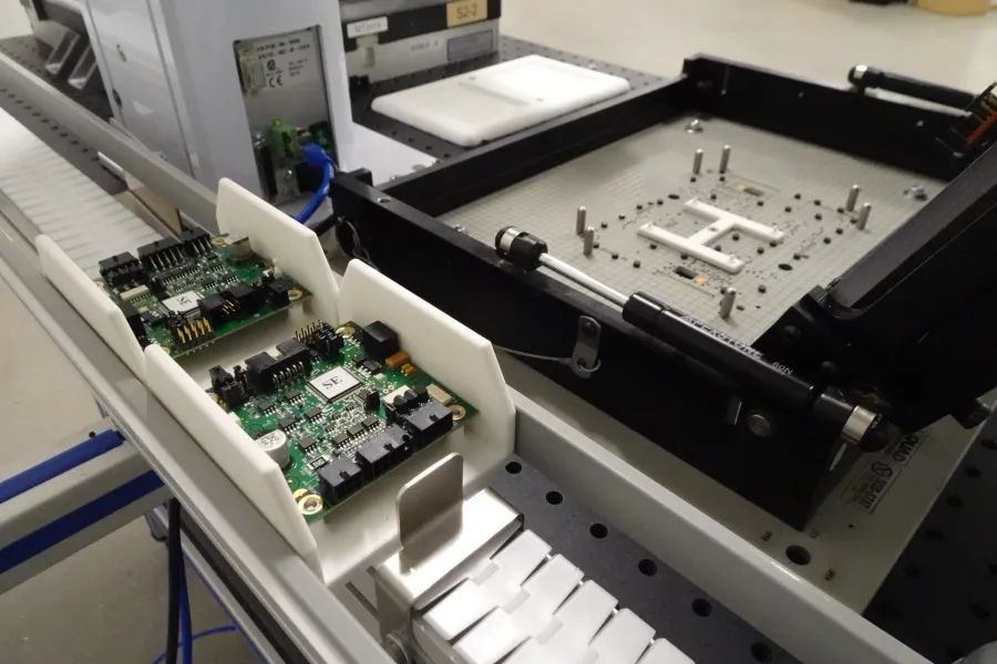 automating electronics manufacturing testing conveyor