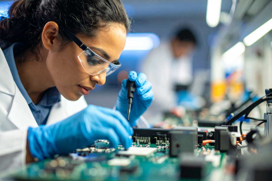 manual handling PCBs