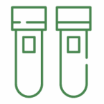 test tubes vials SBS plates green icon