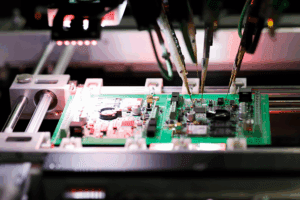Burn-in subjects boards to elevated electrical loads and higher-than-normal operating temperatures for an extended period of time. The goal is to accelerate latent defects. It forces early-life component or solder joint failures to appear before shipment. In practice, boards may be powered continuously or cycled on and off while held in temperature-controlled chambers. These conditions mimic years of field operation in just a few days. Typical durations in manufacturing range from 48 to 168 hours. Though the exact profile depends on product requirements, reliability targets, and the risk tolerance of the manufacturer. Some programs combine burn-in with vibration or humidity exposure to further uncover weaknesses in assembly quality or component robustness. 