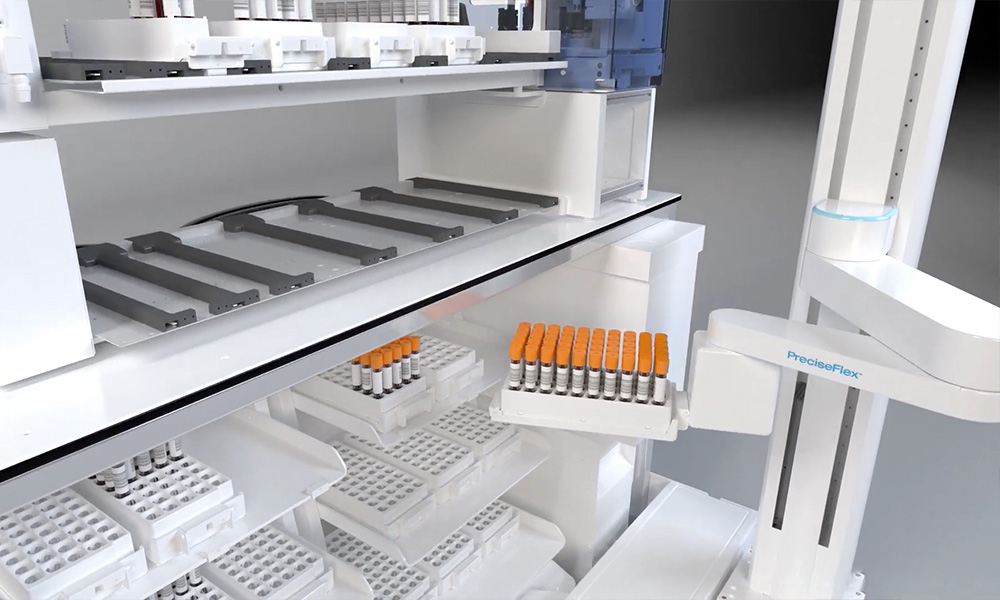 PreciseFlex-Robot-Dense-Workspace